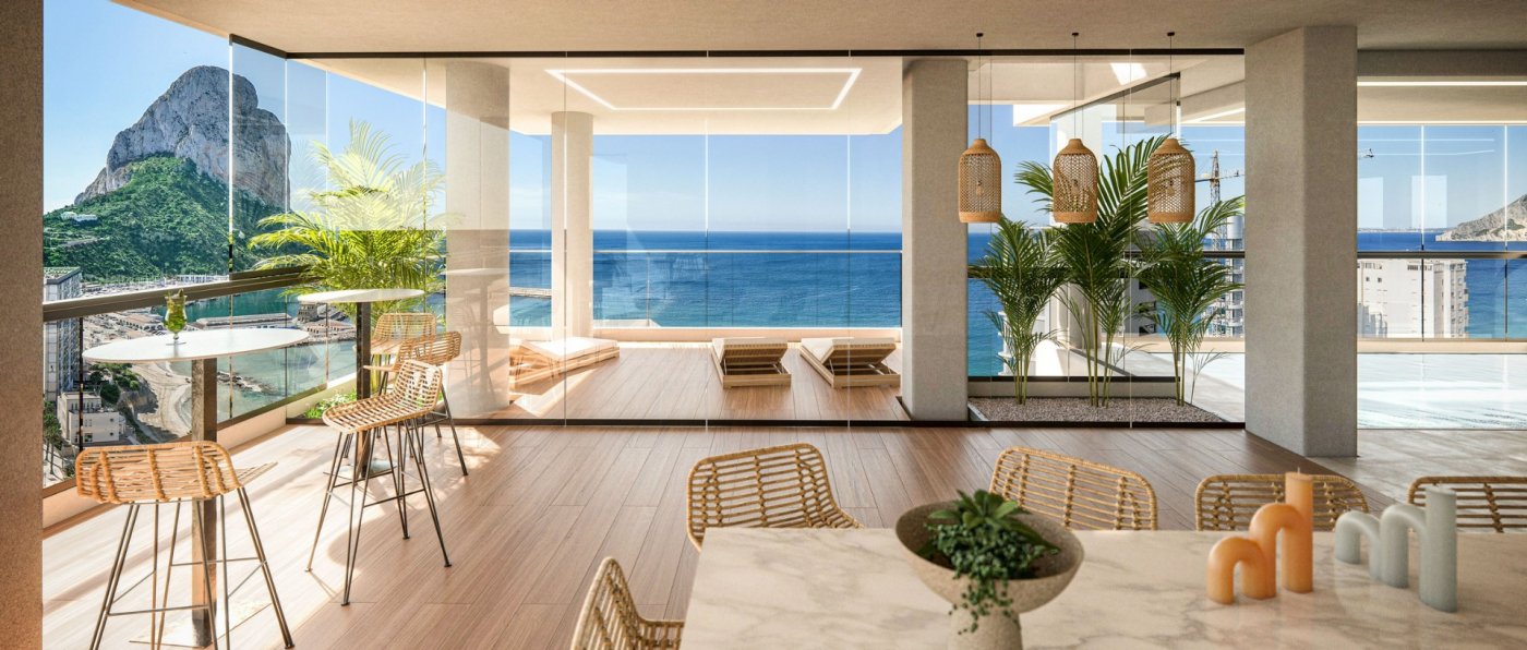 NEW BUILD APARTMENTS WITH THE SEA VIEWS IN CALPE