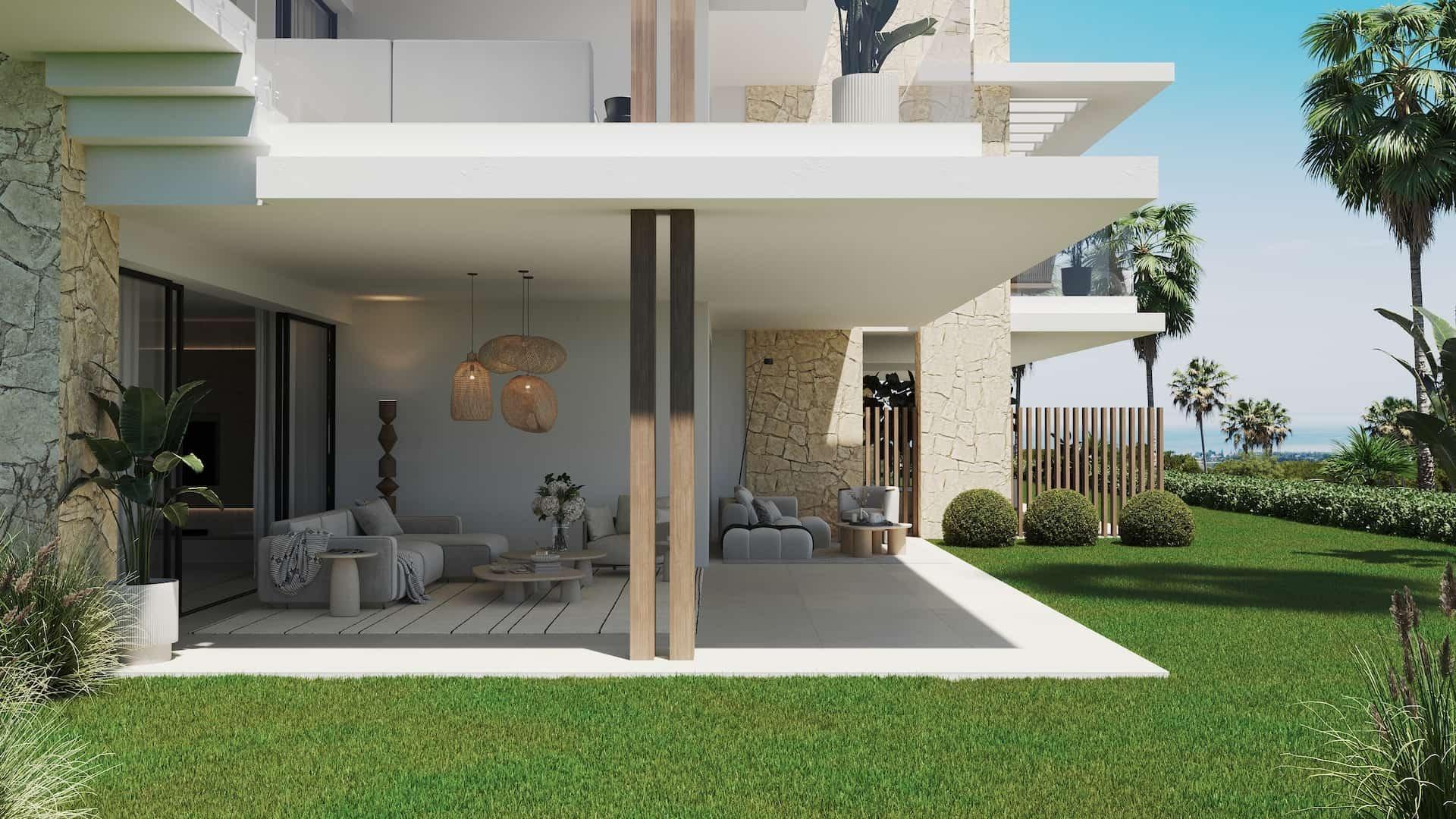 Luksusowe apartamenty w Esteponie z pięknym widokiem na morze