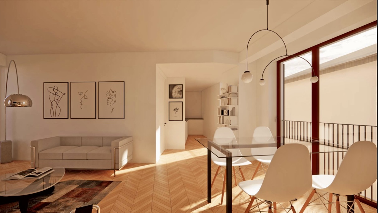 Nowoczesny apartament z tarasem w kompleksie „Cascina Filanda” – Scanzorosciate, Bergamo,Lombardia 