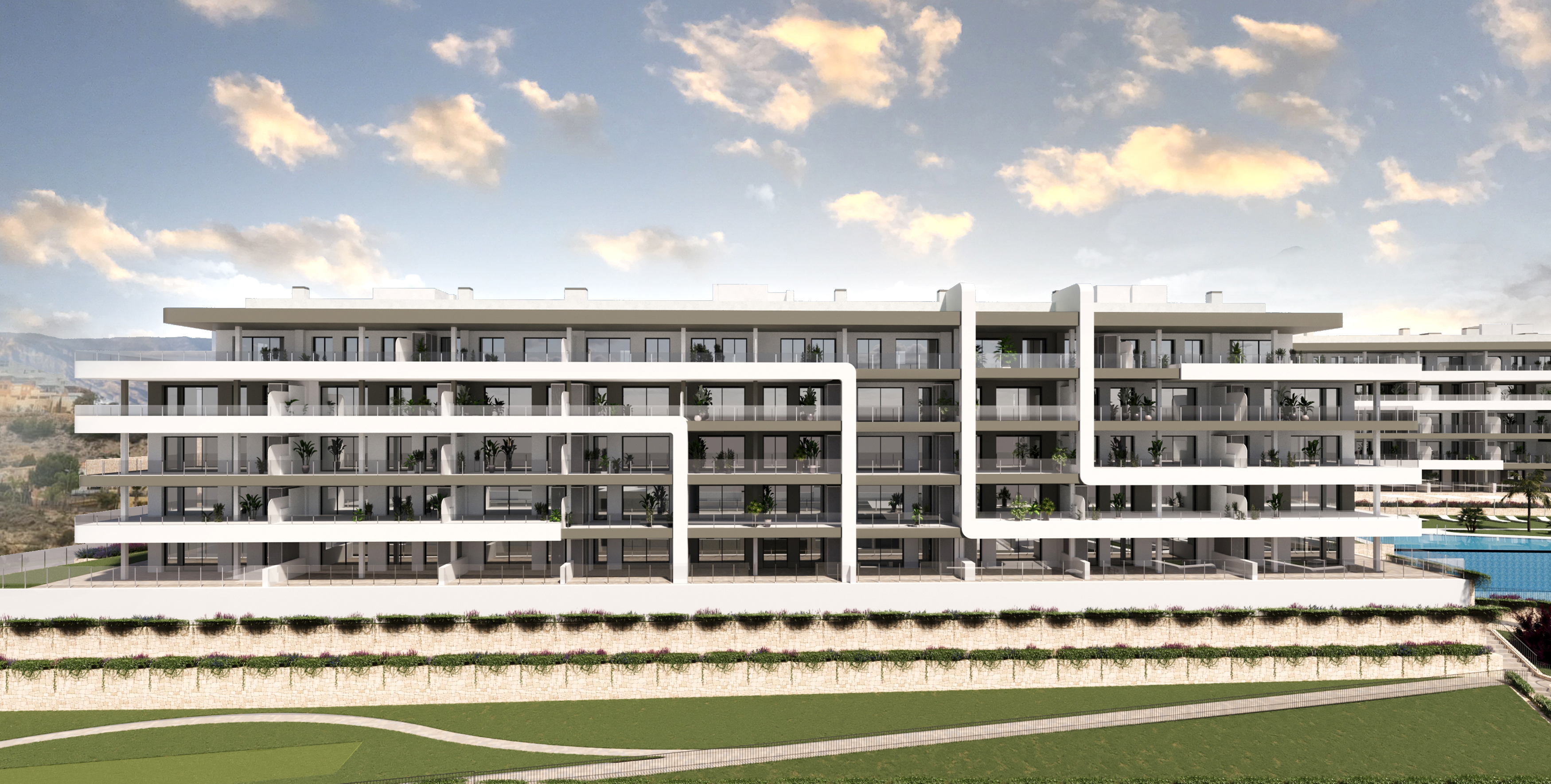 Apartamenty w KOMPLEKSIE MIESZKALNYM W POBLIŻU MUTXAMEL 