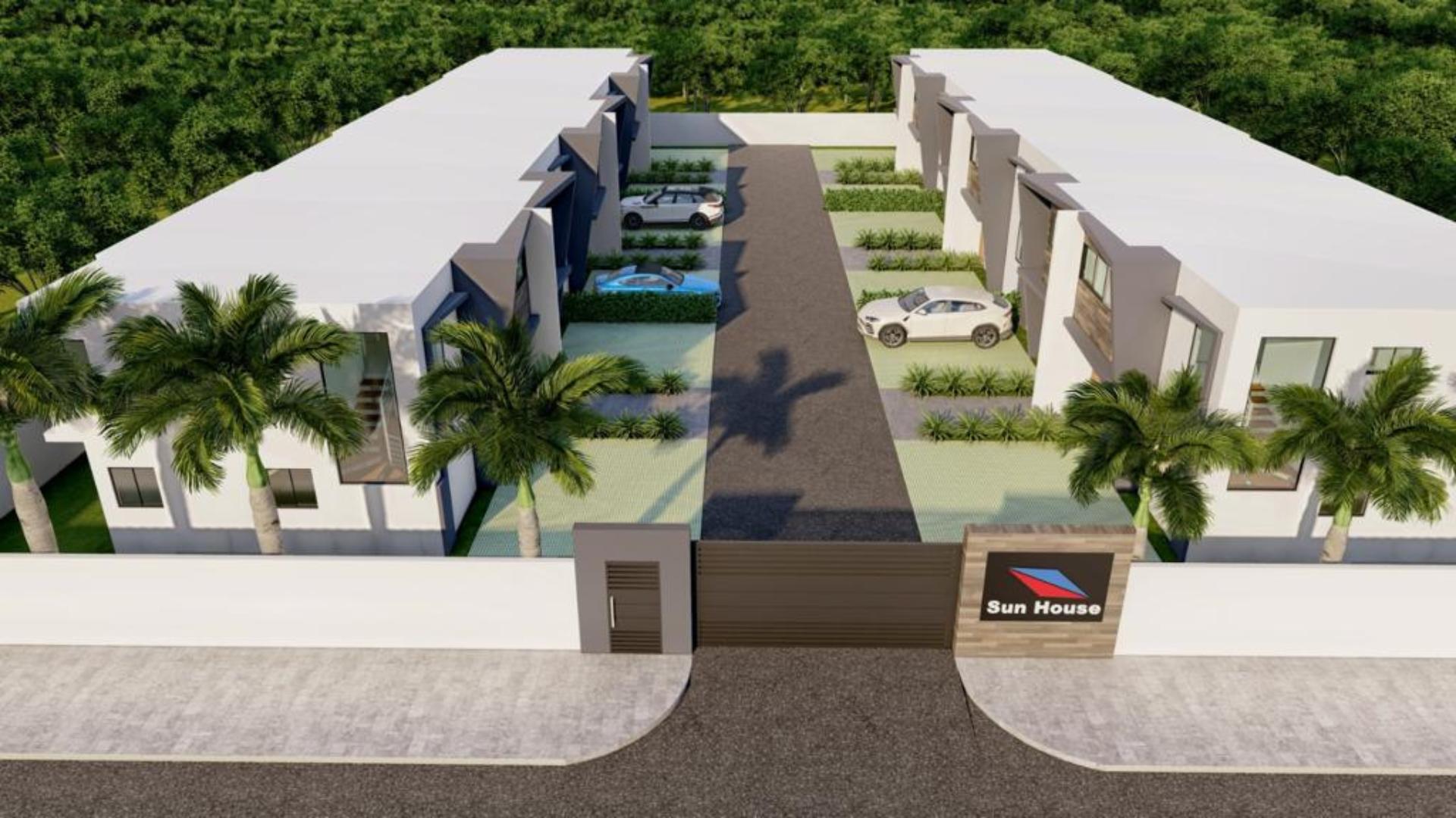 Modern 3-Bedroom Townhouses in Punta Cana – Private BBQ & Picuzzy