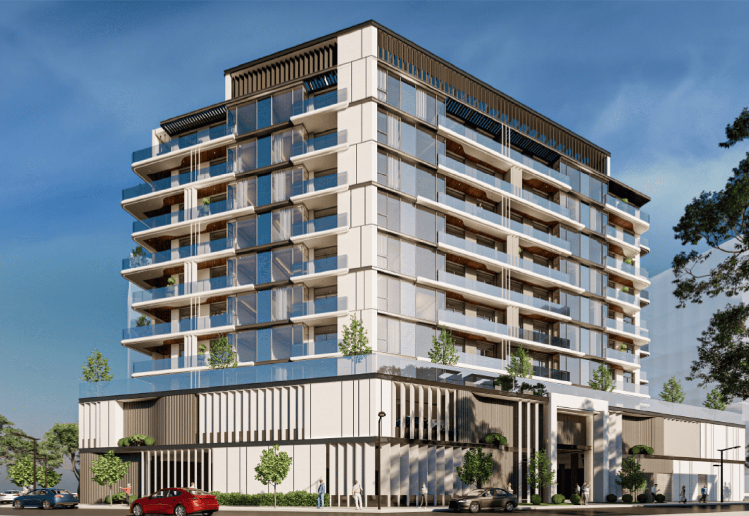 Hauptstadt-Horizont-Terrassen