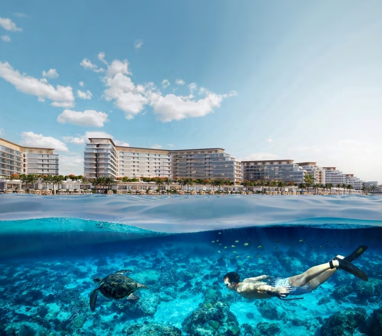 Luksus przy samej plaży na wyspie Sobha Siniya