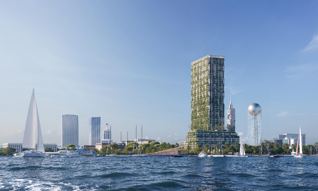 Najbardziej prestiżowa lokalizacja w Batumi, Kengo Kuma projekt obok Ali i Nino i mariny