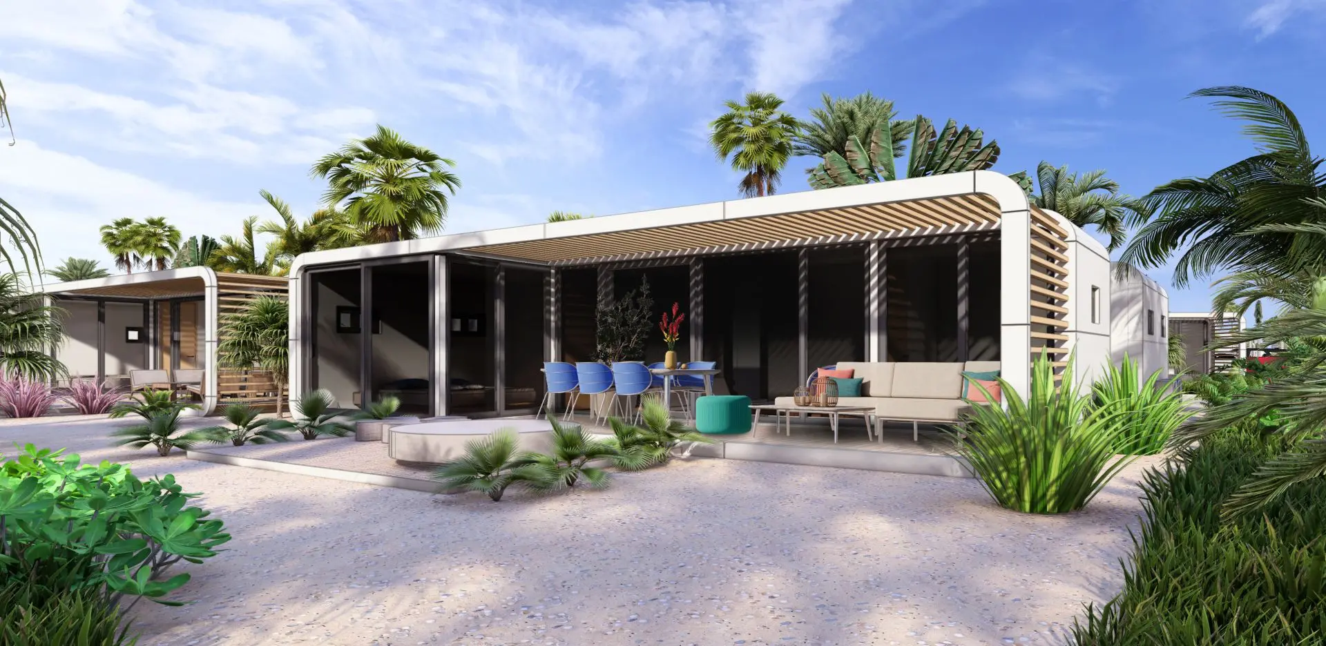 Nowoczesne, w pełni wyposażone domy wakacyjne