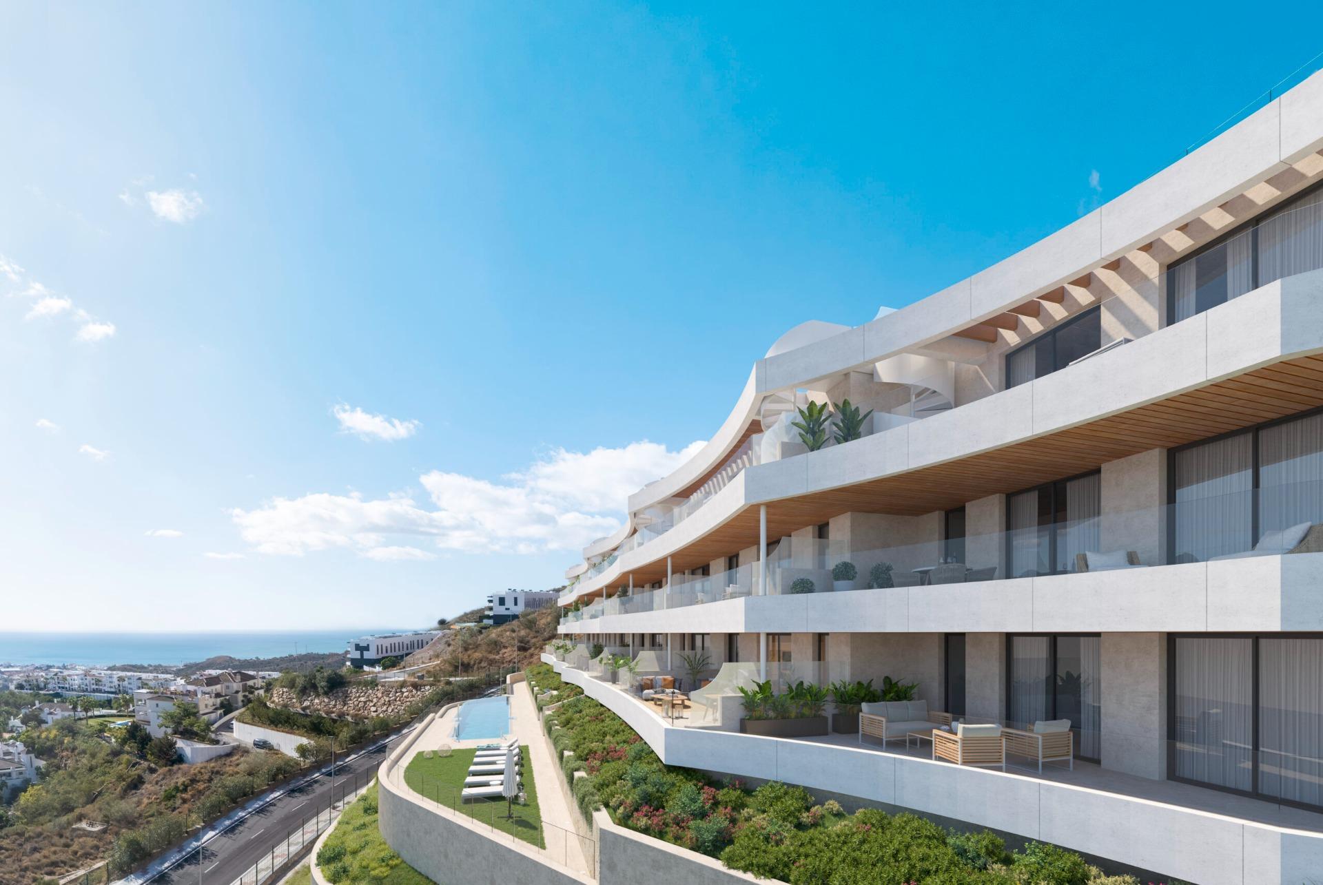 New Build Apartments with Sea Views in Rincon de la Victoria