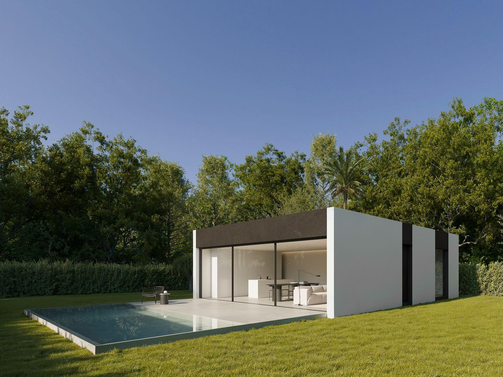 Nowa minimalistyczna willa w Benidorm z prywatnym basenem