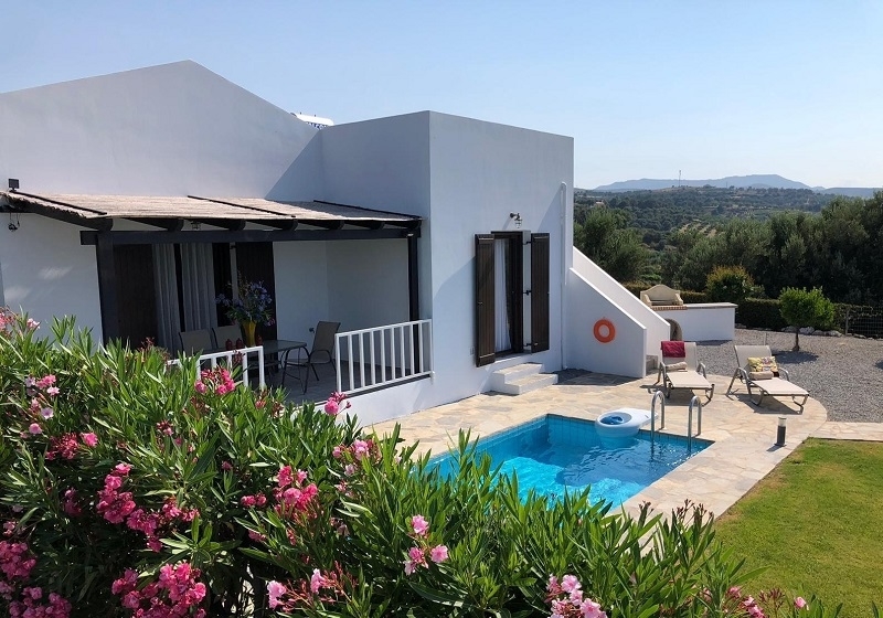 Uroczy dom z widokiem na morze – 2 sypialnie, Kyrianna (Kreta)