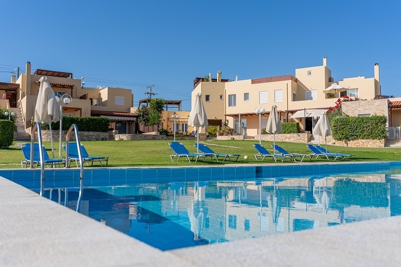 Apartament z 2 sypialniami i wspólnym basenem – Pigi Paradise (Kreta)