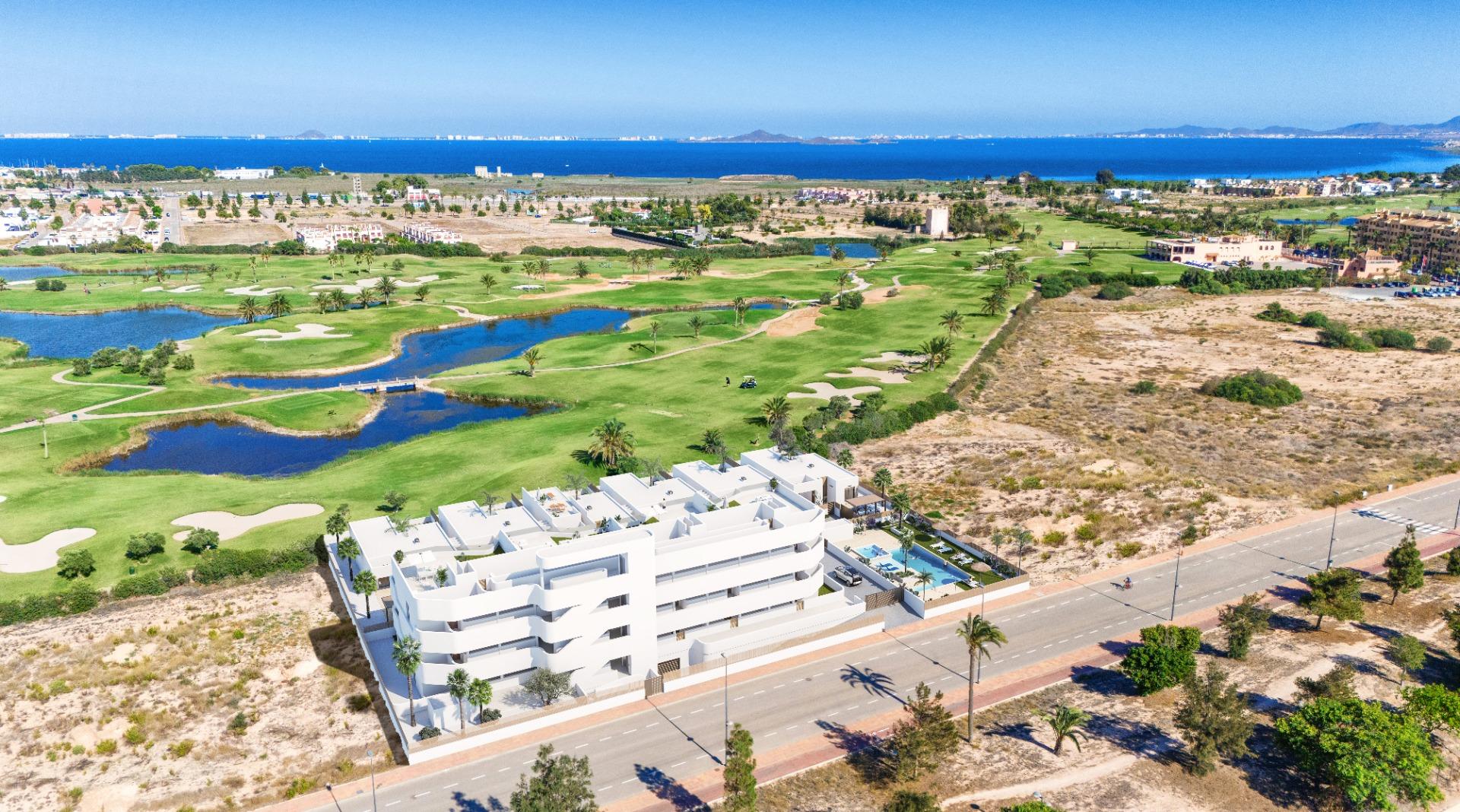 New Build Apartments and Villas Frontline Golf in Los Alcazares Costa Calida