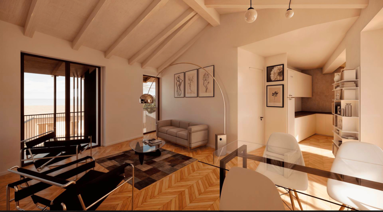 Nowoczesny apartament z tarasem w kompleksie „Cascina Filanda” – Scanzorosciate, Bergamo,Lombardia 